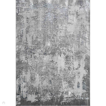 Serenity 208 SRN08 Modern Abstract Distressed Metallic Shimmer Soft Textured Hi-Lo Polyblend Short Pile Steel Grey/Silver Grey/Charcoal Grey/Frosted White/Pewter Rug-Desire Rugs-Rug Love - The Most Loved Rug Store